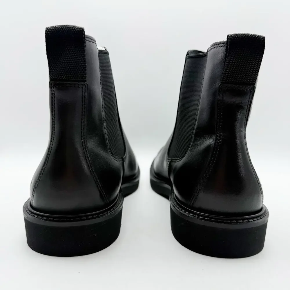 ECCO Mens Metropole London Chelsea Boots EU 46 US 12-12.5 Black Leather NWOB